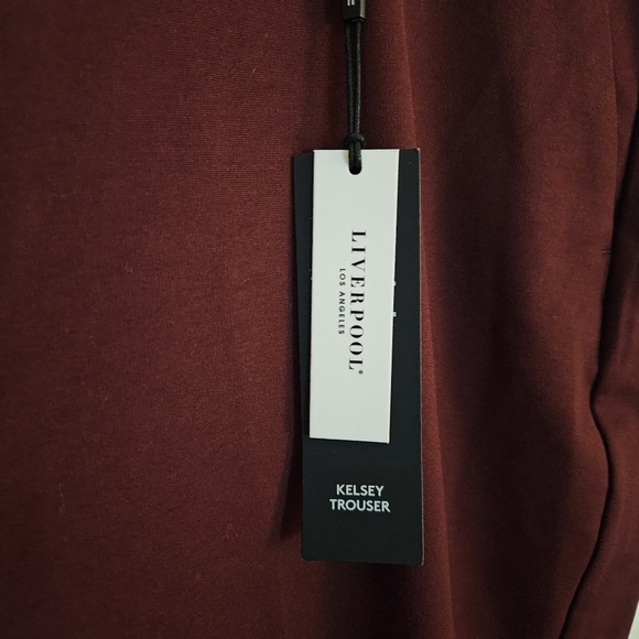 Liverpool Kelsey Trouser Super Stretch Trouser Pants Bourdeaux Burgandy sz 24 - Picture 7 of 14